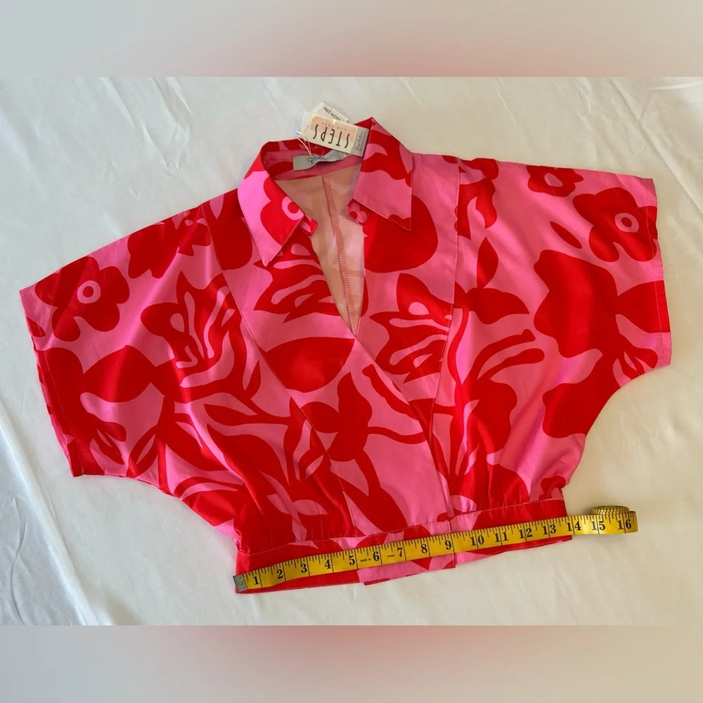 NWT Tropical Crop Top - Picture 4 of 7